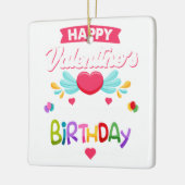 Ornement En Céramique Heureuse Sainte-Valentin Et oui c'est mon annivers (Gauche)