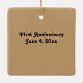 Ornement En Céramique Heureuse Sainte-Valentin Hot Air Balloon Steampunk (Dos)