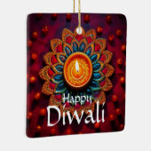Ornement En Céramique Heureux Diwali (Droite)