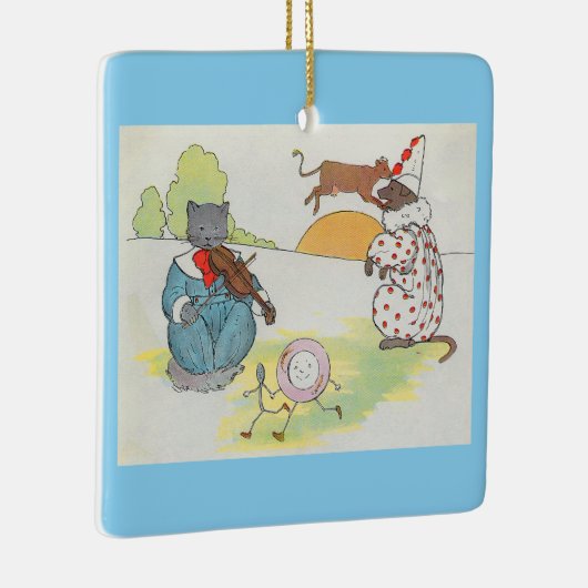 Ornement En Céramique Hey Diddle Diddle The Cat and Fiddle Rhyme (Droite)