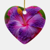 Ornement en céramique hibiscus (Dos)