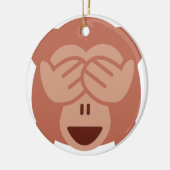 Ornement En Céramique Hide and seek Emoji Monkey (Gauche)