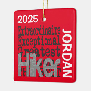 Ornement En Céramique Hiker Extraordinaire PERSONNALISÉ