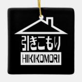 Ornement En Céramique Hikikomori 引 き こ も り Japonais (Devant)