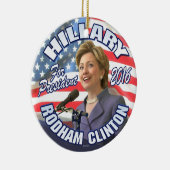 Ornement En Céramique Hillary Rodham Clinton 2016 (Droite)