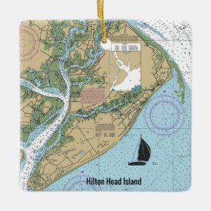 Ornement En Céramique Hilton Head Island
