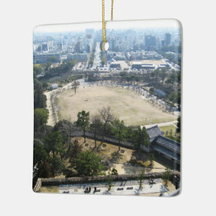 Ornement En Céramique Himeji, Japon (Vue du château haut)