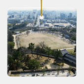 Ornement En Céramique Himeji, Japon (Vue du château haut) (Dos)