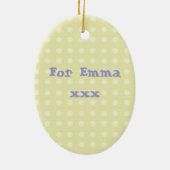 Ornement En Céramique Hippocampe rose mignon (Dos)