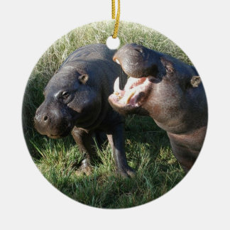 Ornement En Céramique Hippopotame