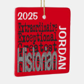 Ornement En Céramique Historien Extraordinaire CUSTOM (Droite)