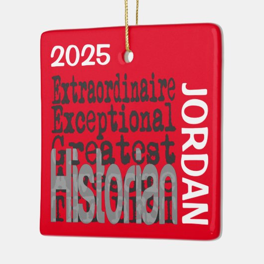 Ornement En Céramique Historien Extraordinaire CUSTOM (Gauche)