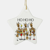 Ornement En Céramique Ho Ho Ho Reindeer Keepsaké Orament (Droite)