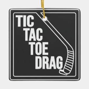 Ornement En Céramique Hockey Toe Drag