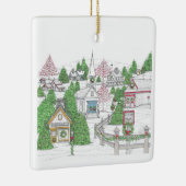 Ornement En Céramique Holiday Village (Droite)