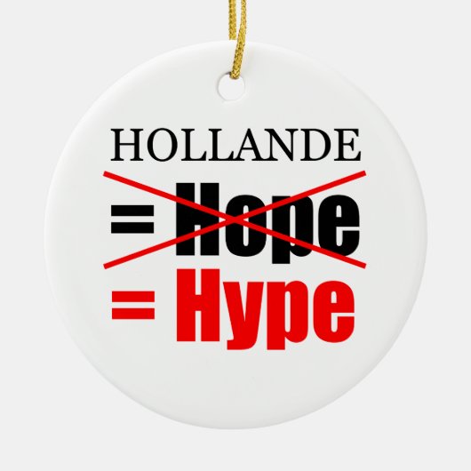 Ornement En Céramique Hollande Not Hope = Hype ! ! ! ! ! ! ! ! ! ! ! ! ! (Devant)
