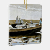 Ornement En Céramique Homer - Garçons dans un Dory (Droite)