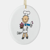 Ornement En Céramique Homme Baker (Droite)