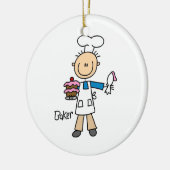 Ornement En Céramique Homme Baker (Gauche)