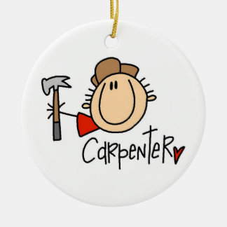 Ornement En Céramique Homme charpentier