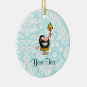 Ornement En Céramique Homme des cavernes ; Mignon (Droite)