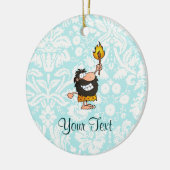 Ornement En Céramique Homme des cavernes ; Mignon (Gauche)