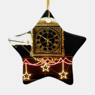 Ornement En Céramique Horloge étonnante à Noël
