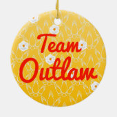 Ornement En Céramique Hors-la-loi d'équipe (Dos)