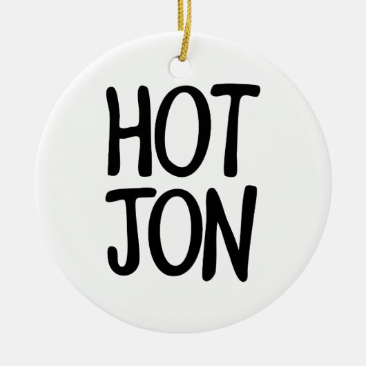 ORNEMENT EN CÉRAMIQUE HOT JON (Devant)