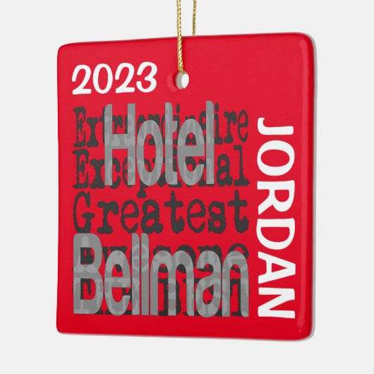 Ornement En Céramique Hotel Bellman Extraordinaire CUSTOM (Gauche)