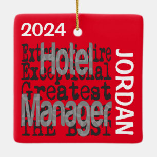 Ornement En Céramique Hotel Manager Extraordinaire CUSTOM