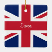 Ornement En Céramique Housse de tête de golf drapeau britannique Union J (Dos)