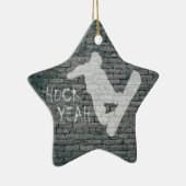 Ornement En Céramique Huck Yeah (Droite)