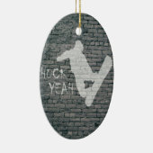 Ornement En Céramique Huck Yeah (Droite)