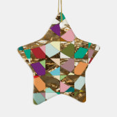 Ornement En Céramique Huile d'or couleur Abstraite (Droite)