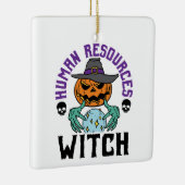 Ornement En Céramique Human Resources Witch HR Halloween (Droite)