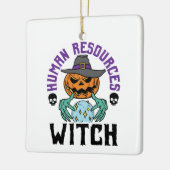 Ornement En Céramique Human Resources Witch HR Halloween (Gauche)