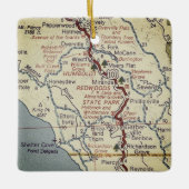 Ornement En Céramique Humbolt Redwood State Park (Devant)