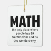 Ornement En Céramique Humour mathématique (Gauche)