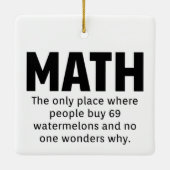 Ornement En Céramique Humour mathématique (Dos)