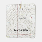 Ornement En Céramique Huron Peak Colorado Fourteener (Gauche)