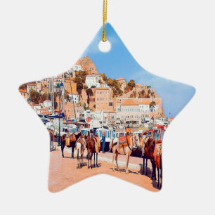 Ornement En Céramique HYDRA - mules au port