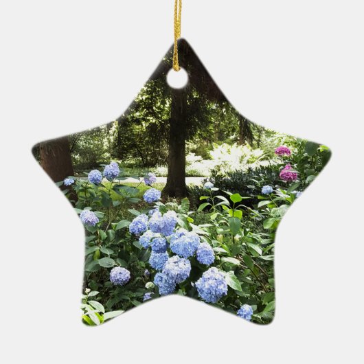 Ornement En Céramique Hydrangea Floral Trees Nature Photographie (Devant)
