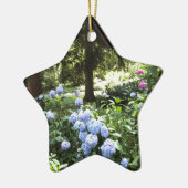 Ornement En Céramique Hydrangea Floral Trees Nature Photographie (Gauche)