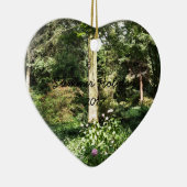 Ornement En Céramique Hydrangea Wood Trees (Droite)