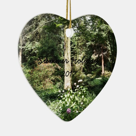 Ornement En Céramique Hydrangea Wood Trees (Droite)