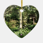 Ornement En Céramique Hydrangea Wood Trees (Devant)