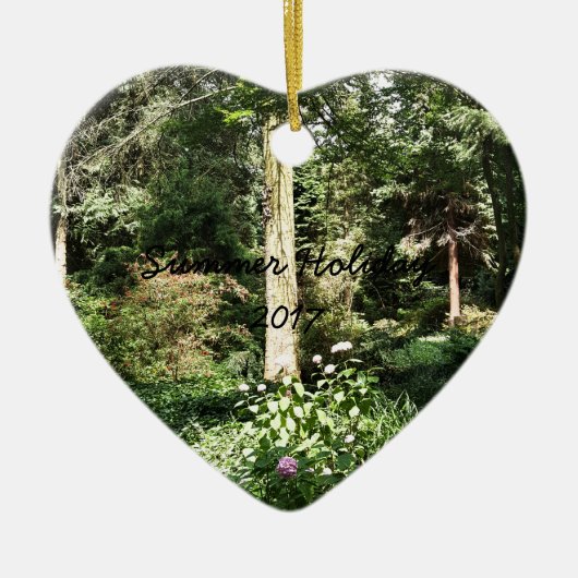 Ornement En Céramique Hydrangea Wood Trees (Devant)