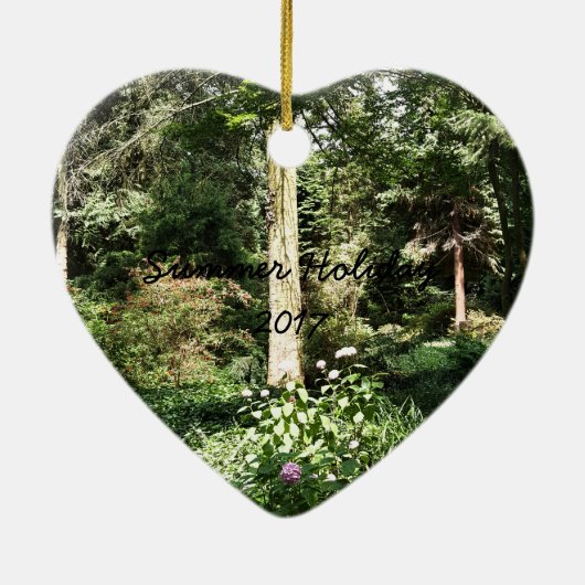 Ornement En Céramique Hydrangea Wood Trees (Dos)