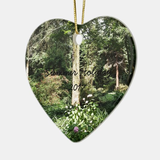 Ornement En Céramique Hydrangea Wood Trees (Gauche)